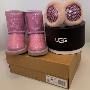UGG Sequin Stellar & Matching Earmuffs